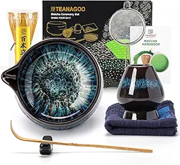 TEANAGOO Matcha Whisk Set 7 Pcs Blue