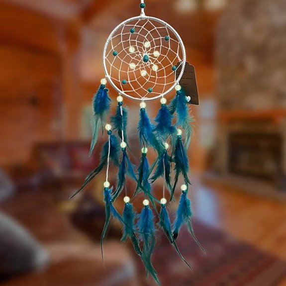 AWLEE Blue Dream Catcher Wall Hanging Decoration