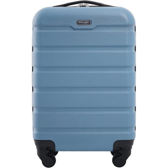 Wrangler Hardside Spinner Luggage Blue Heaven Carry-On 20-Inch