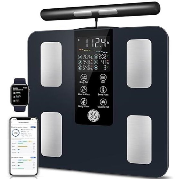 GE Smart Body Scale with Bluetooth and Full Body Metrics