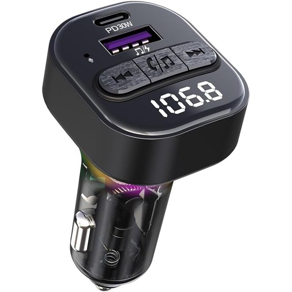Bluetooth 5.3 FM Transmitter with PD Charger & USB