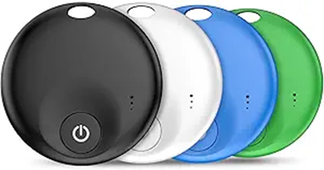 Bluetooth Tracker Tags (4 Pack) for Keys Wallet Luggage