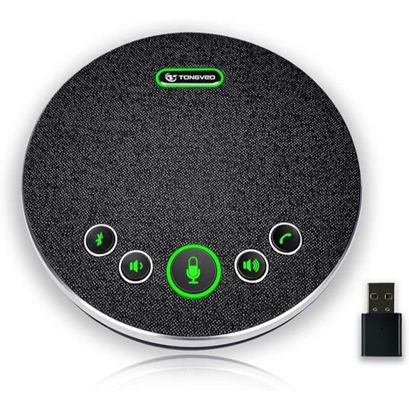 TONGVEO Bluetooth Conference Speakerphone with Noise Cancellation