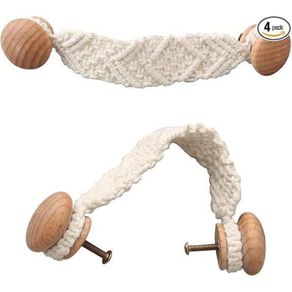 Bohemian Rope Knob Handles Set for Cabinets