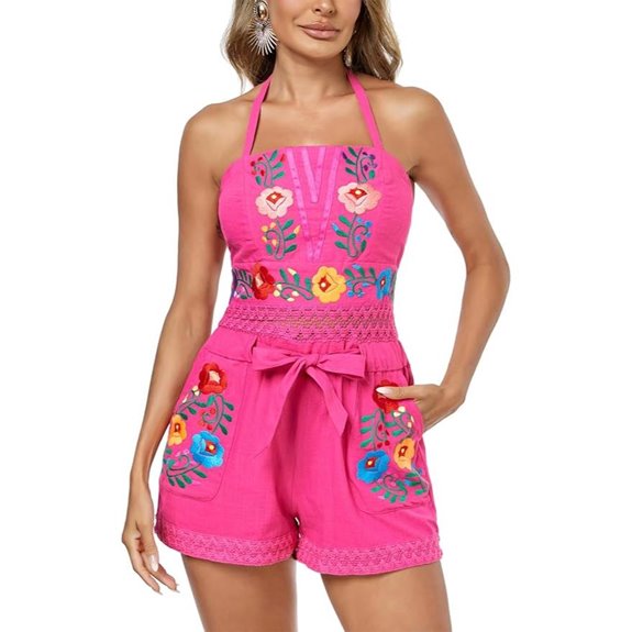 Boho Women's Summer Floral Sleeveless Jumpsuit