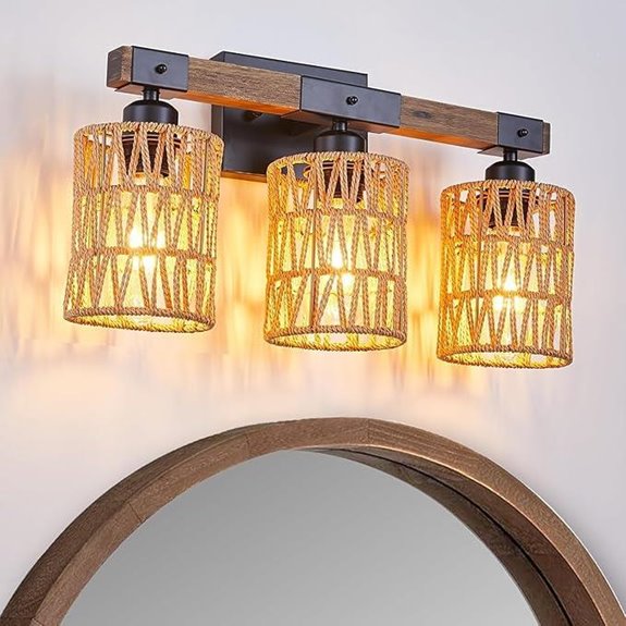 Boho 3-Light Bathroom Vanity Wall Sconce