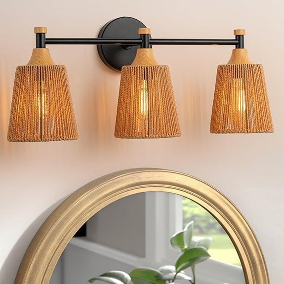 Boho 3-Light Bathroom Vanity Wall Sconce