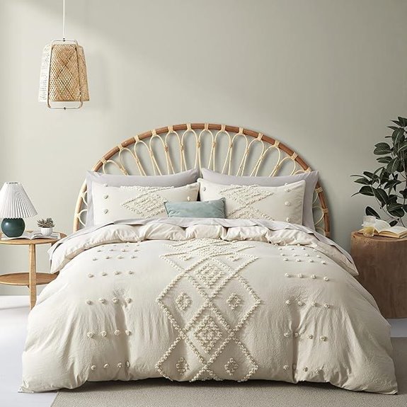 Oli Anderson Queen Duvet Cover Set Boho Embroidery