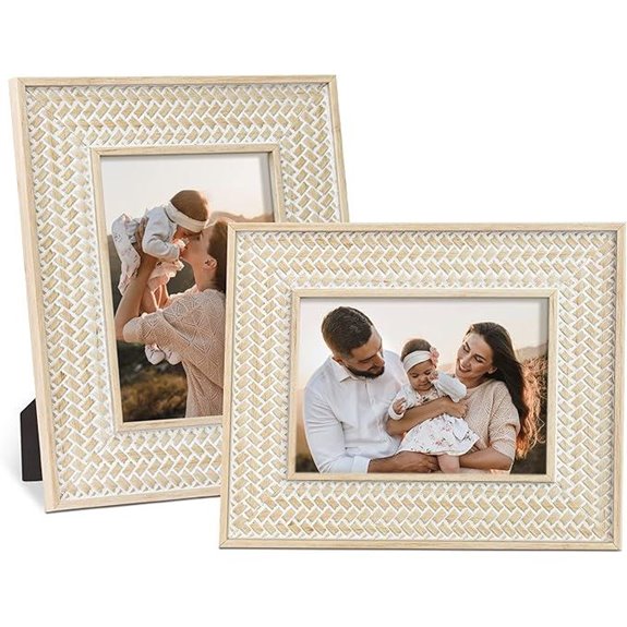 Takfot Boho 5x7 Family Picture Frames (2 Pack)