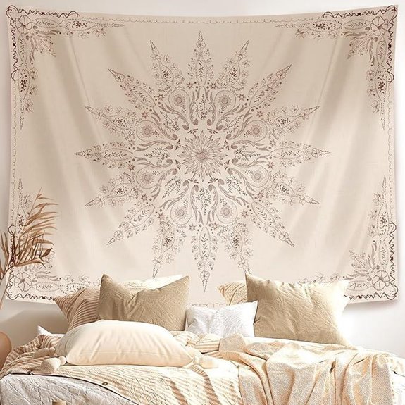 Damanse Floral Boho Wall Tapestry for Bedroom