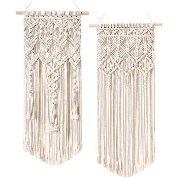 Mkono Macrame Wall Hangings Boho Geometric Decor