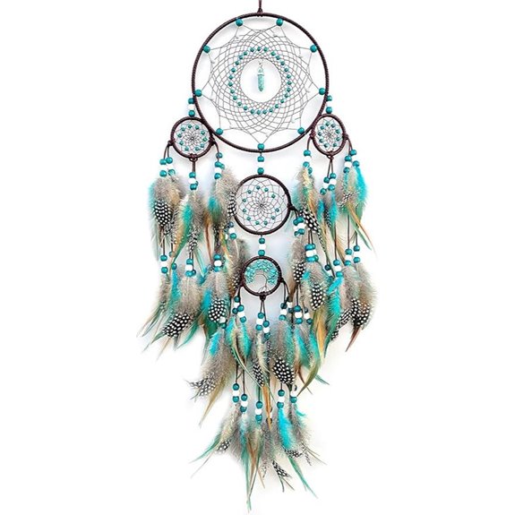 Boho Handmade Turquoise Dream Catcher Wall Decor