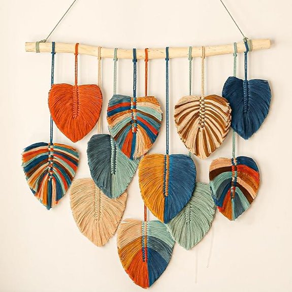 Boho Macrame Wall Hanging Tapestry for Bedroom