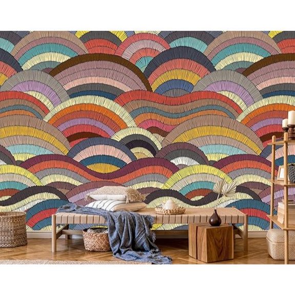 Boho Mural Wallpaper for Bedroom Living Room Restaurant(Not Peel and Stick)