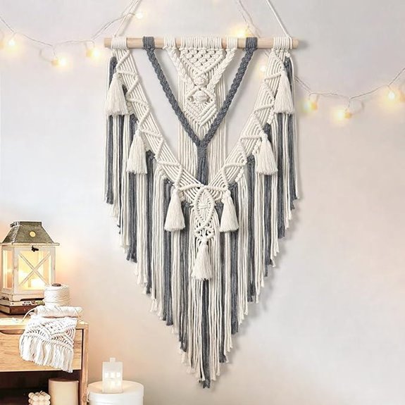 Dremisland Macrame Woven Wall Hanging Boho Decor