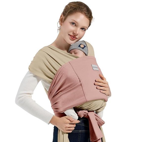 Breathable Baby Wrap Carrier for Newborns to Toddlers