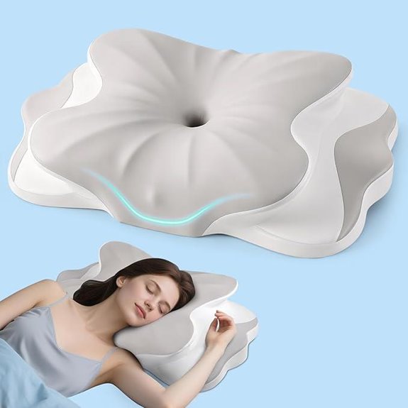 Ergonomic Cervical Neck Pillow with Breathable Cover