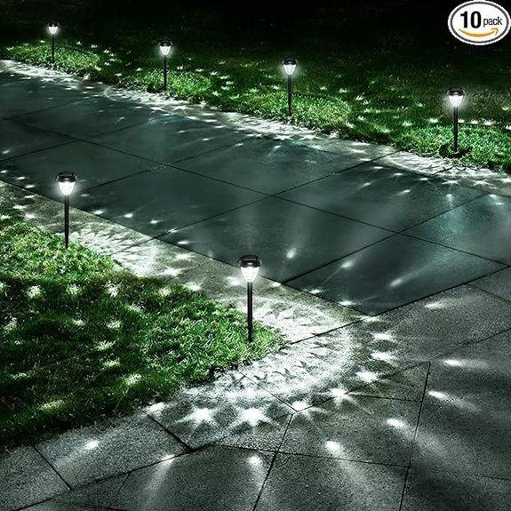 Super Bright Waterproof Solar Garden Lights (10 Pack)
