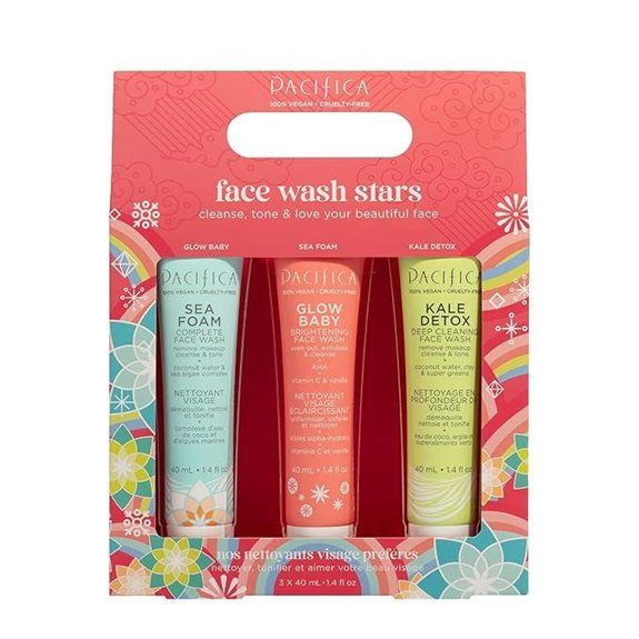 Pacifica Face Wash Set - Brightening Skincare 3-Pack