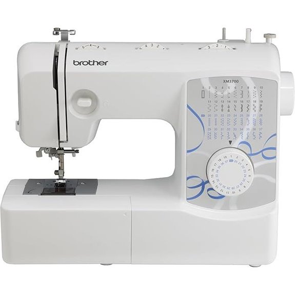 Brother XM3700 Sewing Machine 37 Built-in Stitches 5 Included Sewing Feet