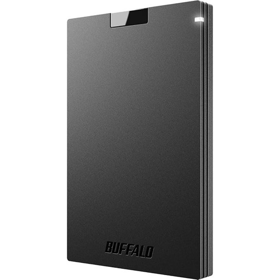 BUFFALO 1TB External SSD with USB-C & USB-A