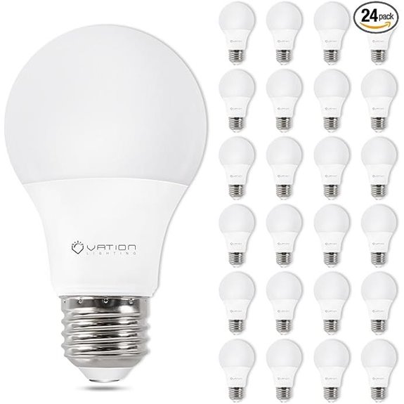 24 Pack A19 LED Bulbs 5000K Daylight 60W Equivalent
