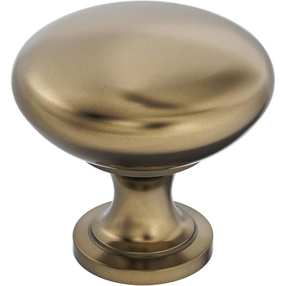 Amerock Burnished Brass Cabinet Knob (1-1/4 inch)