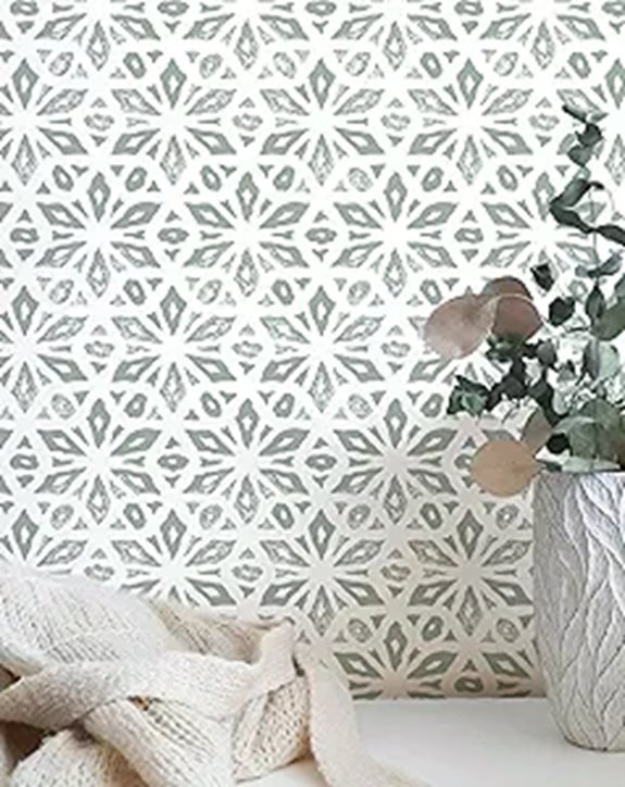 MelunMer Green Peel & Stick Wallpaper for Cabinets