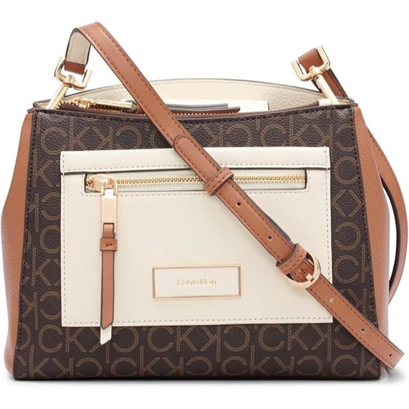 Calvin Klein womens Hadley Triple Compartment Crossbody