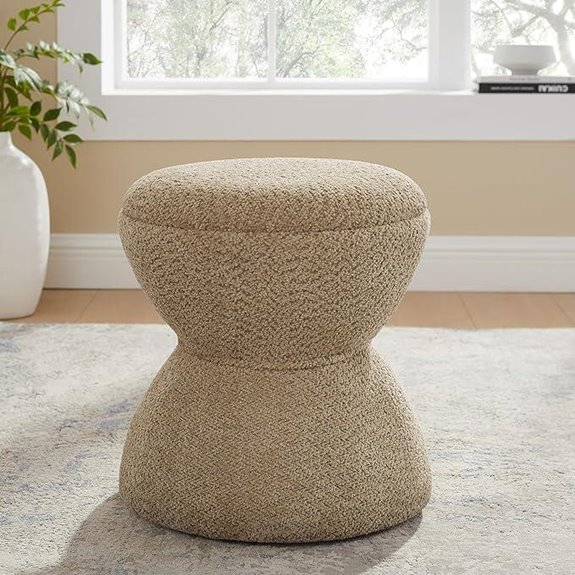 VANOMi Multi-Functional Ottoman Vanity Stool Camel