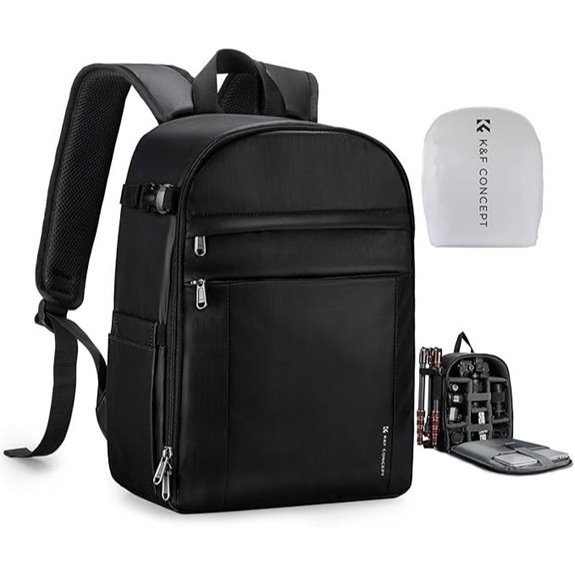 K&F Concept Camera Backpack with Tripod & Rain Cover