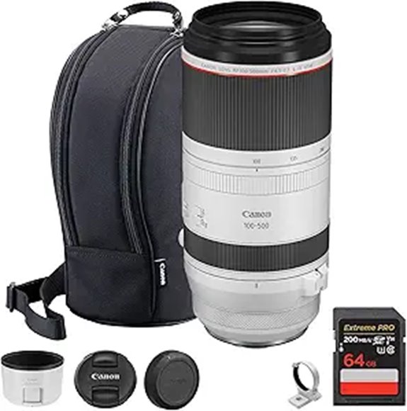 Canon RF 100-500mm Telephoto Zoom Lens + 64GB Card