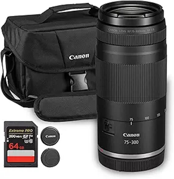 Canon RF 75-300mm Telephoto Zoom Kit with Bag and Card