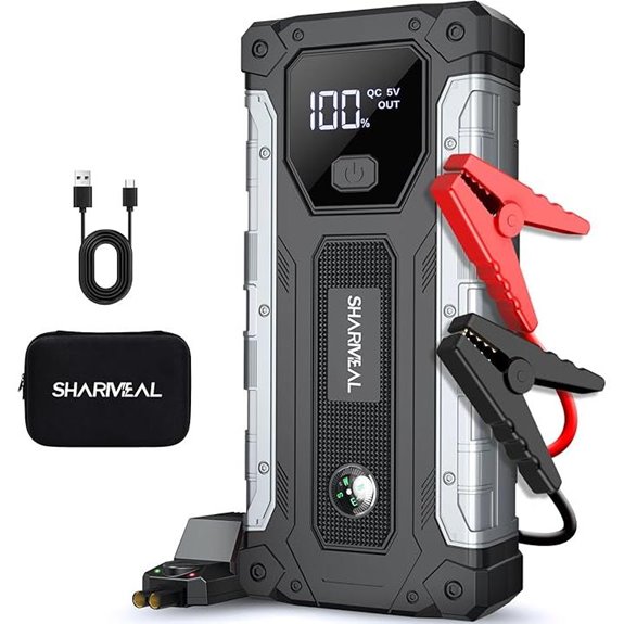 Sharmeal 5000A Car Jump Starter with LED Light