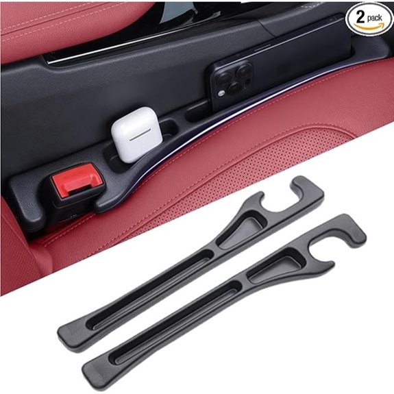 Car Seat Gap Filler 2-Pack with Phone Holder
