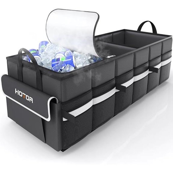HOTOR Car Trunk Organizer with Cooler and Compartments