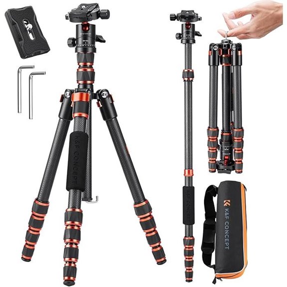 K&F Concept 60 Carbon Tripod with Monopod
