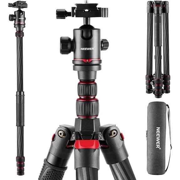 NEEWER 80.7 Carbon Fiber Tripod with Ballhead