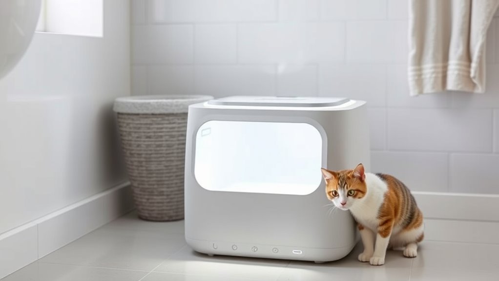 cat litter box features