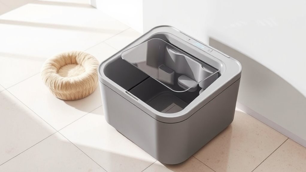 cat litter box features