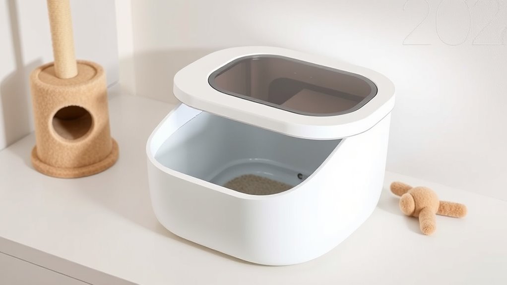 cat litter box features