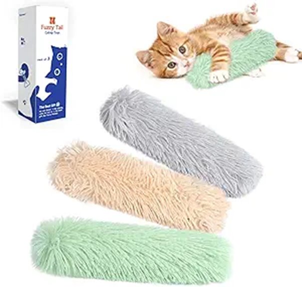 Potaroma Cat Toys Pillows 3 Pack with Catnip
