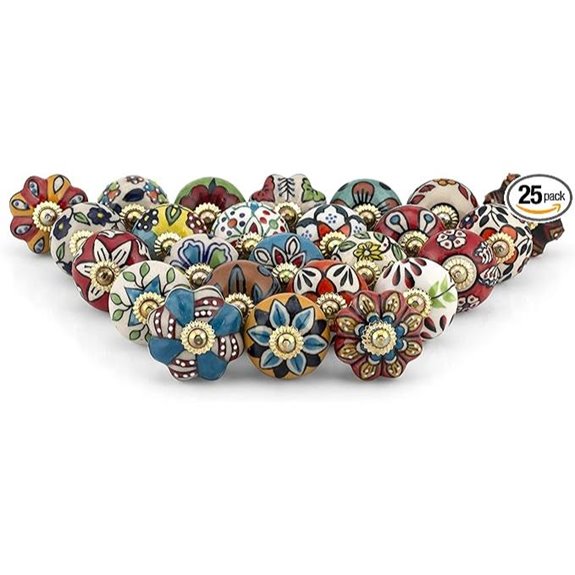 Craft Trade Ceramic Cabinet Knobs Set of 25