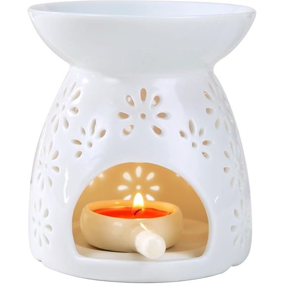Ceramic Tea Light Candle Holder and Oil Diffuser