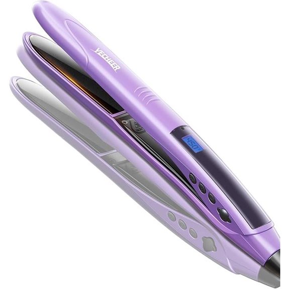 1 Ceramic Flat Iron with Sonic Vibration & Dual Voltage