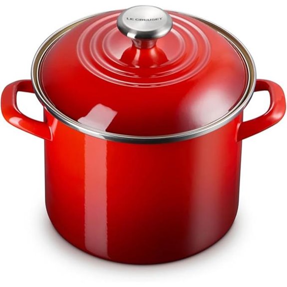 Le Creuset 6 Qt. Enamel Steel Stockpot Cerise