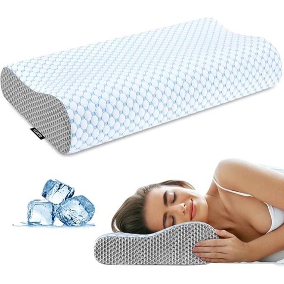 Cervical Memory Foam Neck Pillow for Sleep Support