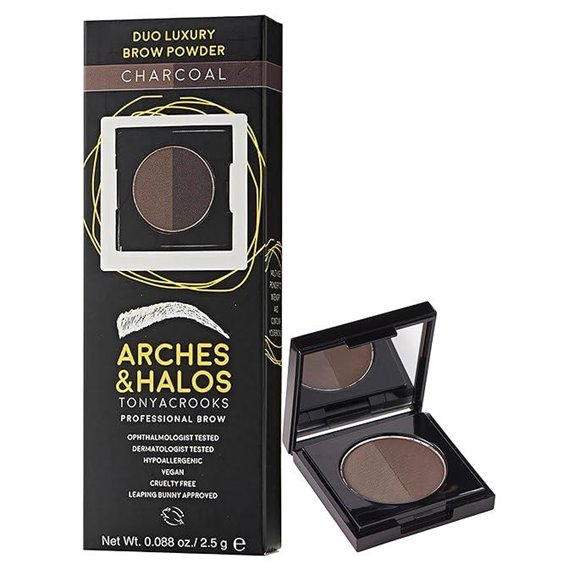 Arches & Halos Duo Brow Powder Charcoal 0.88 oz