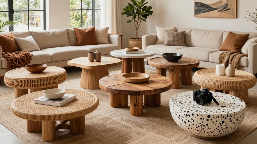 chic boho coffee tables