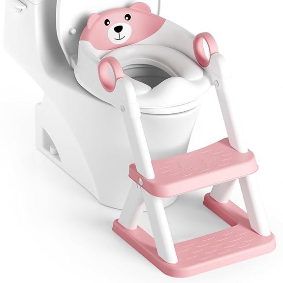 Potty Training Seat with Splash Guard and Step Stool